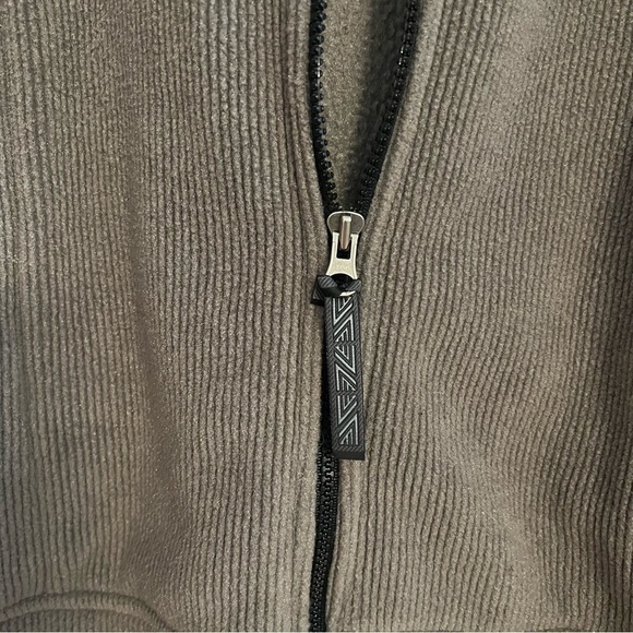 LANDS’ END Fleece Lined Full Zip Jacket in Dark Moss Green Size XL - Picture 4 of 9